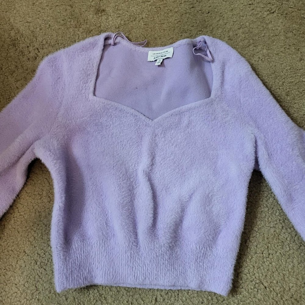 Purple sweater blouse - Picture 1 of 4